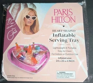 Paris Hilton aufblasbare herzförmige Getränkehalter leicht & tragbar NEU - Bild 1 von 4