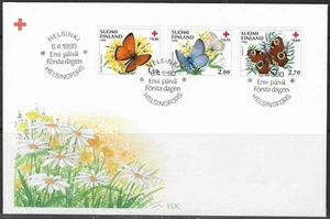Finland 1990 Butterflies, Copper, Blue & Vetch, First Day Cover - Picture 1 of 1