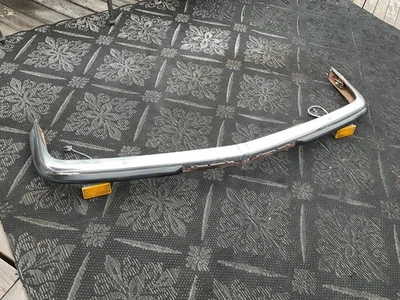 Mercedes W107 Front Euro Bumper w/Turn Signal Lights 450SL 380SL 560SL - Image 1 of 4