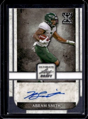 2022 Leaf Ultimate Draft Abram Smith RC Rookie Auto #BA-AS1 - Image 1 of 2