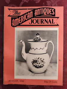 AMERIKANISCHE ANTIQUITÄTENZEITSCHRIFT Magazin August 1947 Tucker-Hemphill China Kaffeekanne - Bild 1 von 1