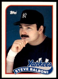 1989 TOPPS TRADED STEVE BALBONI NEW YORK YANKEES #6T