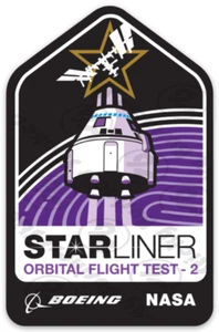 NASA Starliner Commercial Crew Orbital Flight Test 2 Aufkleber - Bild 1 von 1