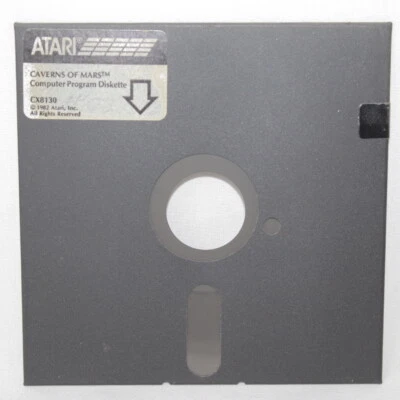 VTG Caverns of Mars CX8130 1982 Atari Computer 5 1/4" Floppy Disk Game - Image 1 of 4