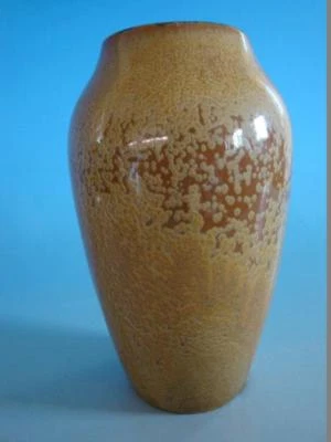 RSHK18-106: WMF Konitz Keramik Vase gold 21 cm - Bild 1 von 4