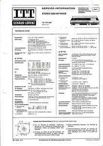 Manual de servicio instrucciones para ITT/Schaub Lorenz Stereo 4500 - Imagen 1 de 1