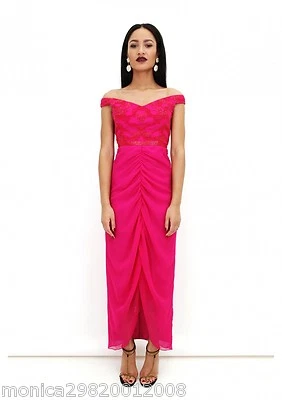 VESTIDO DE SALÓN VIRGOS MAXI CORNELIA CUENTAS BODA CÓCTEL UK4 EUR32 US0 Foto 1 de 4