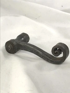 Antique 1700’s-1800's Curled Wrought Iron Door/Window Handle Original 4” long - Picture 1 of 8