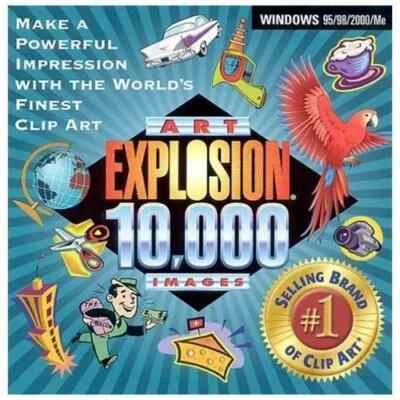 Nova Development Art Explosion 10000 Art Images Windows clip art 2001 New Sealed - Image 1 of 2