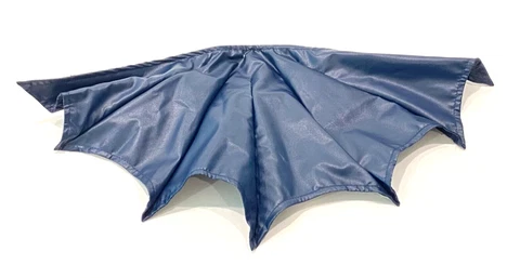 SU-C-MZB-BU2: Long Dark Blue Wired Cape for 7" McFarlane NECA Batman Cover