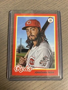 2022 Topps Archives 1978 Topps Design Red /75 Jonathan India 195 Cincinnati Reds - Picture 1 of 2