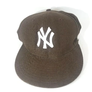 MLB New York Yankees 59FIFTY 5950 Para hombres Ajustado New Era Gorra Gorra Todo Negro 7 3/8 - Imagen 1 de 9