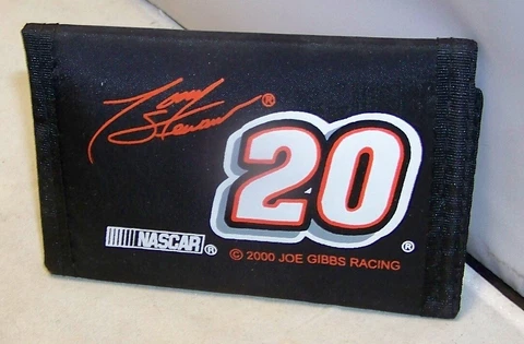 RICO #20 2000 TONY STEWART NASCAR NYLON TRIFOLD WALLET BLACK NIB Cover
