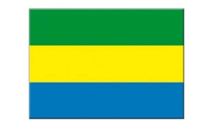 Aufkleber Fahne Flagge Gabun 5 Stück 7x10cm - Picture 1 of 1