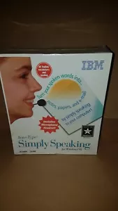 IBM VoiceType Simply Speaking Software for Windows 95 w/Microphone Headset - Picture 1 of 8