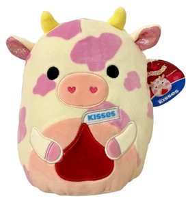 EVANGELICA Hershey's Kisses Valentines Cow Squishmallows 8" Plush NWT - Picture 1 of 2