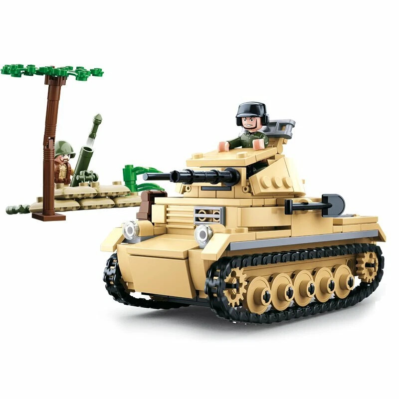 Sluban 0691 - WWII - German Light Tank - New - Image 1 of 1