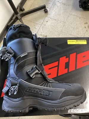 Botas de moto de nieve Castle X Barrier 2 para hombre negras/grises Foto 1 de 4