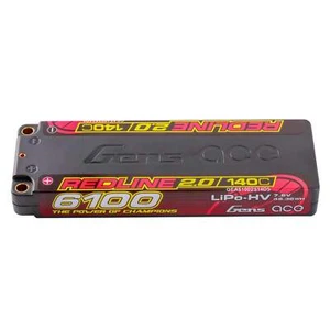 Gens Ace 7.6V 6100mAh 2S 140C LCG LiHV 5.0mm bullet Redline 2.0 GEA61002S14D5 - Picture 1 of 4