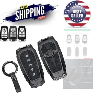 Durable Zinc Alloy Key Fob Protector - Fits 2021-2024 Ford Bronco, F150 & More! - Picture 1 of 11