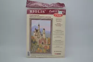 Neuschwanstein Castle #1520, Riolis Cross Stitch Kit, 13" x 23" , 2015, 14 ct - Picture 1 of 6