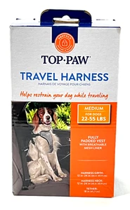 Top Paw Arnés de Viaje Mediano Perros 20-55 libras Chaleco Reflectante Ajustable NUEVO - Imagen 1 de 1