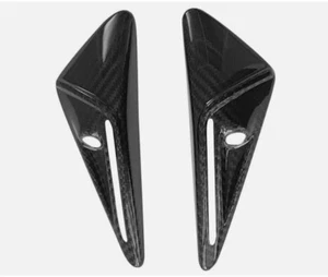 For Tesla Model 3 S X Y Carbon Fiber Style Side Fender Camera Vent Covers Trim - Bild 1 von 6