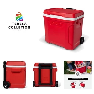 Cooler with Wheels, II 28 Qt Hard Sided Ice Chest - Portable Insulated Contai... - Picture 1 of 8