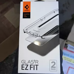 Spigen Tempered Glass Screen Protector-GlasTR Ez Fit- iPhone 12 Pro 2 Pack - Picture 1 of 2