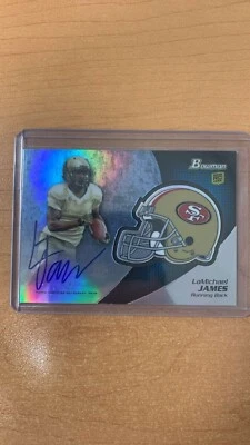 Bowman 2012 - Autógrafos de novato cromados #BCRA-LJ LaMichael James (AU, RC) Foto 1 de 2