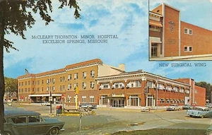 McCleary Thornton Minor Hospital Excelsior Springs, MO   Vtg 1961 Postcard - Picture 1 of 2