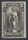 1895 Us Pr103 2C Black Newspaper Stamp Periodical - Mlh Og Unwmk