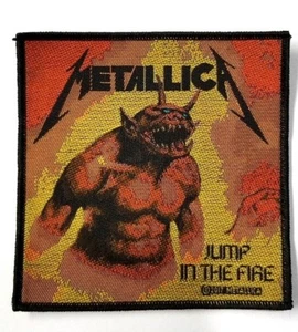 MATALLICA JUMP IN THE FIRE WOVEN PATCH - Picture 1 of 1