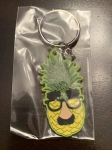 LIDL Food Market - Pineapple Glasses Mustache Disguise LOL Funny Face Keychain - Picture 1 of 1