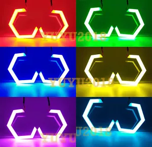 RGB halo for Subaru Impreza WRX STI Legacy Outback Bluetooth hexagon DRL lamp - Picture 1 of 124
