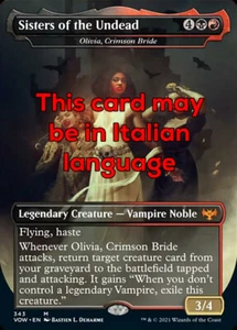 MTG OLIVIA, CRIMSON BRIDE FOIL EXC SISTERS OF THE UNDEAD DRACULA SERIE VOW D IT - Bild 1 von 1