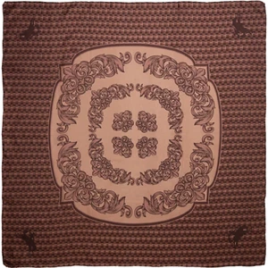 Sciarpa western in seta lavorata al cioccolato Wyoming Traders Wild Rag Frontier - 34,5" - Foto 1 di 1