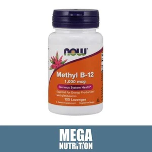 NOW Foods Methyl B12 1000mcg 100 Lozenges | Nervous System Health Vit B Complex - Picture 1 of 1