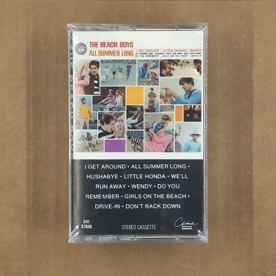 BEACH BOYS Cassette Tape ALL SUMMER LONG 90s REISSUE NEW IN SHRINK I GET AROUND - Image 1 of 4