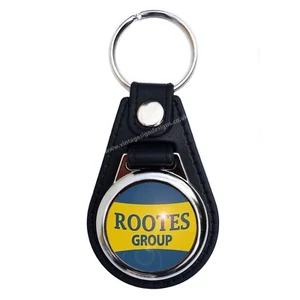 ROOTES GROUP FAUX LEATHER KEY RING / KEY FOB. ROOTES MOTORS LTD CARS. - Picture 1 of 1