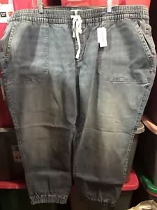 Jeans Lane Bryant Jogger Mid Rise pull on cravatta vita taglia 26 nuovi con etichette - Foto 1 di 7