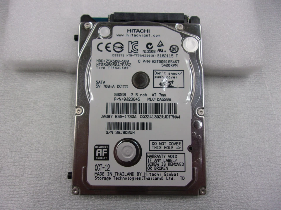 655-1730A 0J23845 2.5 500GB SATA 8MB 5400RPM 7MM - Image 1 of 3
