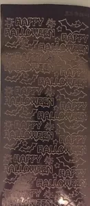 Outline Sticker - Happy Halloween - 264313 bk/bk - Picture 1 of 1