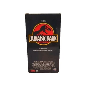 Jurassic Park Steven Spielberg VHS Tape 1993 Laura Dern, Jeff Goldblum Dinosaur - Picture 1 of 3