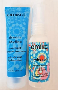 Amika Hydro Rush Intense Moisture Leave-in Conditioner & Overnight Hydration Set - Picture 1 of 1