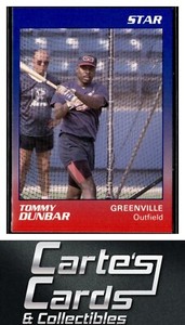 Tommy Dunbar 1989 Star Greenville Braves #7  Atlanta Braves