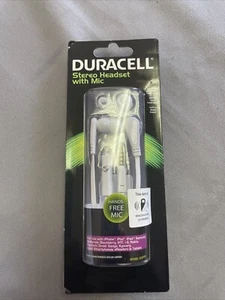 Duracell Stereo Headset with Mic For iPhone, iPad,iPod, and more - Picture 1 of 3
