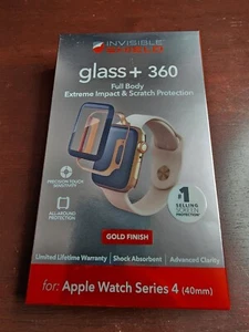 Invisible Shield Glass+360 for Apple Watch Series 4-Gold Finish-Screen Protector - Picture 1 of 4