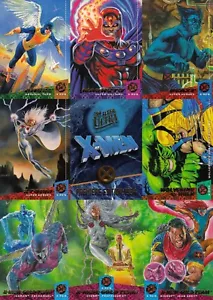 X-Men 1994 Fleer Ultra 9-Karten kein Rand Panel Promo Blatt Marvel - Bild 1 von 2