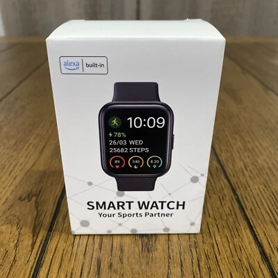 Smart Watch ID208 Alexa Built-In Bluetooth Calling Purple - F6 - Image 1 of 4